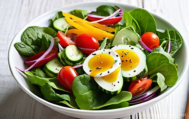 미소 된장의 활용법 - Miso-Glazed Salmon with Roasted Vegetables**

A close-up, top-down shot of a perfectly cooked salmon...