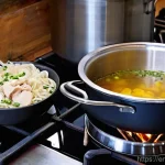 Home 3 라멘 육수 만드는 법 - **Prompt 1: The Foundation of Flavor**
"A clean, well-lit kitchen counter showcases the initial ...