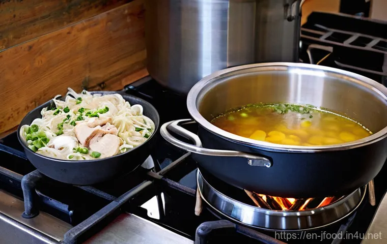 라멘 육수 만드는 법 - **Prompt 1: The Foundation of Flavor**
    "A clean, well-lit kitchen counter showcases the initial ...